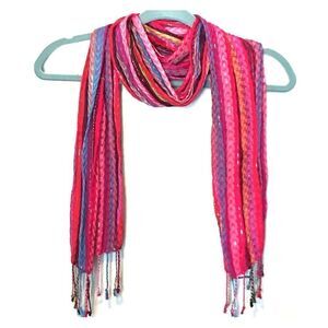 Silver striped scarf  